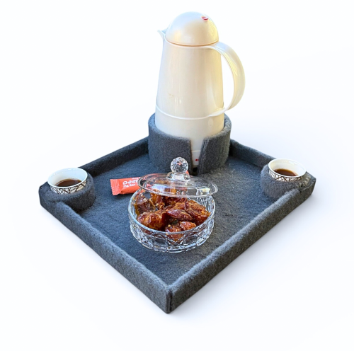 طاولة سيارة للقهوة والفناجيل والقدوع لراحة اكثر وا...