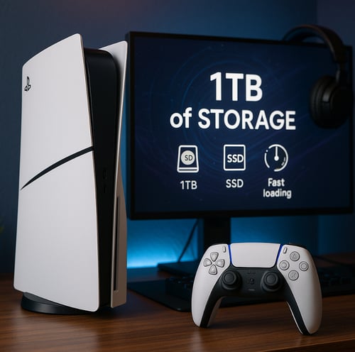 سوني بلايستيشن 5 بمدخل سيدي مع يد تحكم •(الإصدار ا...