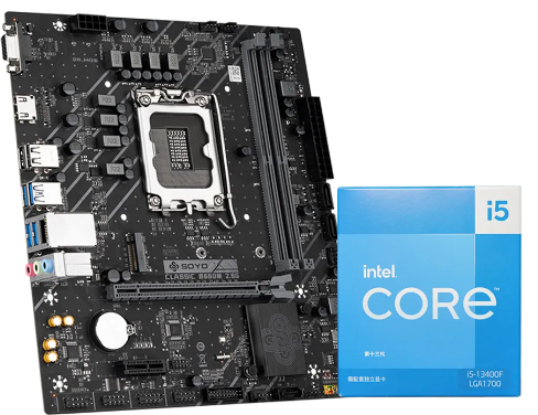 معالج انتل i5 13400f مع مذربورد b660m