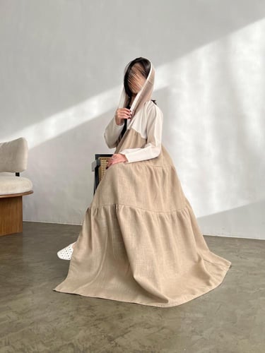 U90 - عبايه مع طرحه