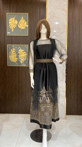 فستان زمن غمرة اكمام تل