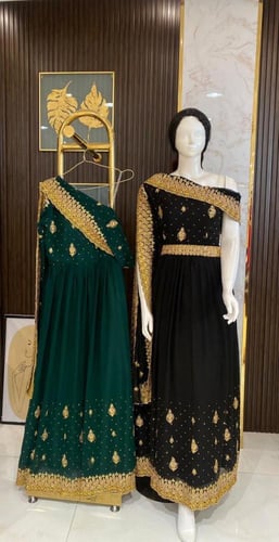 فستان مطرز غمرة راقي