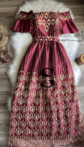 فستان غمرة فصوص