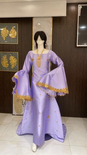 فستان غمره تطريز هندي