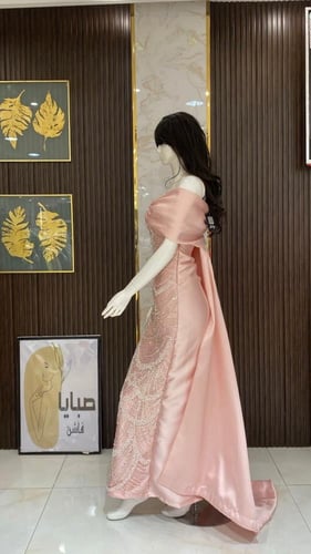 فستان سهرة شال