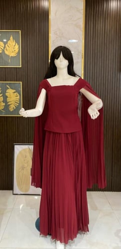 فستان برغندي