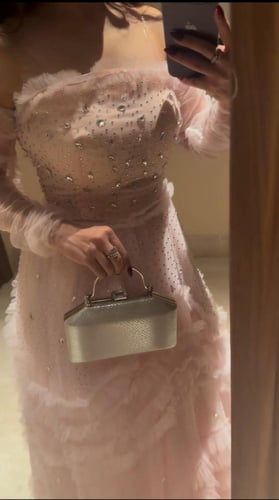 فستان سهرة تل