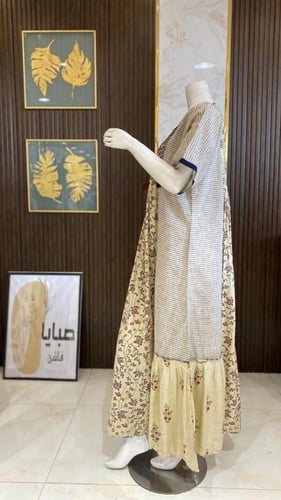 جلابية غجري هندية بتطريز مشجر - تصميم تقليدي يبرز...