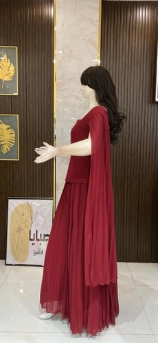 فستان برغندي