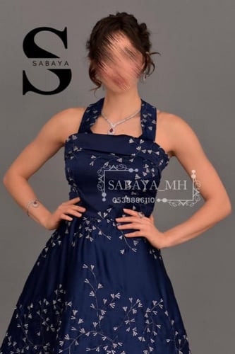 فستان سهرة مطرز بخيوط ذهبية | تألقي بفخامة راقية