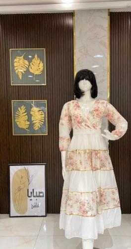 فستان فلورا طويل - إطلالة أنثوية ساحرة