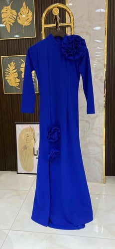 فستان سهرة فلاور ستايل