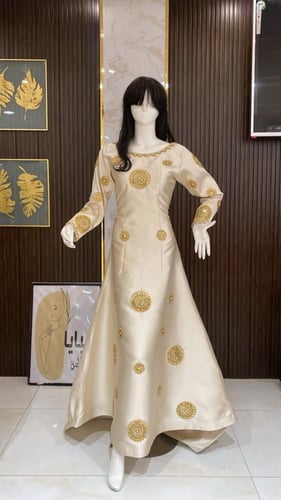 فستان غمره تطريز هندي