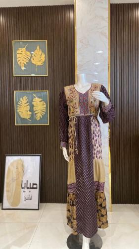 جلابية هندية تطريز راقي