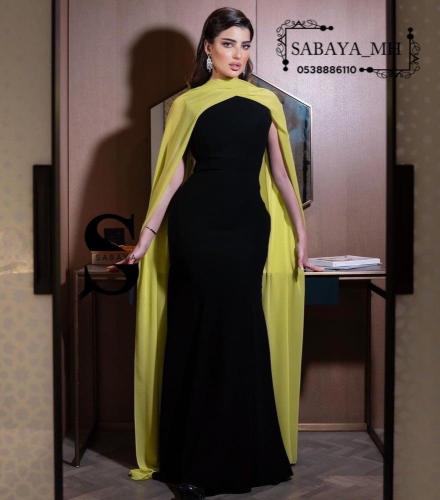 فستان سهرة شال