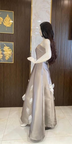 فستان سهرة سواريه طويل