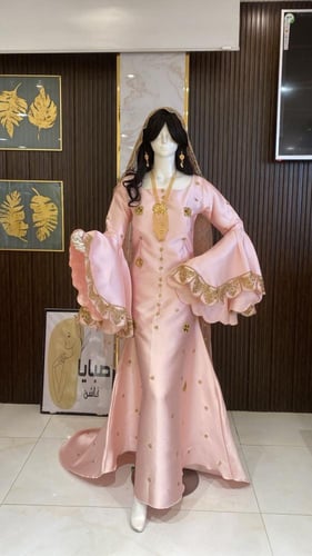 فستان غمره تطريز هندي