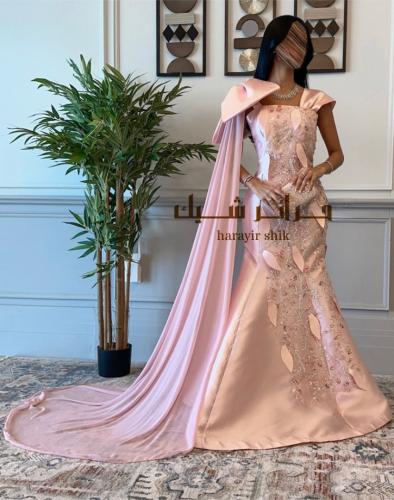 فستان سهرة شال - فخامة ناعمة بإطلالة أنثوية راقية