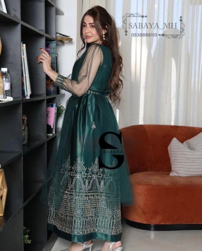 فستان زمن غمرة اكمام تل