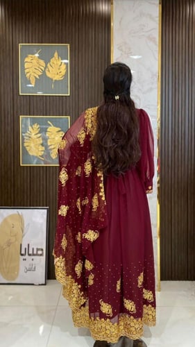فستان مطرز غمرة راقي