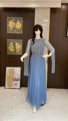 فستان سهرة لمعه