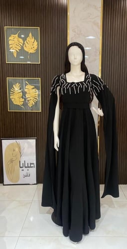 فستان مطرز لول اسود