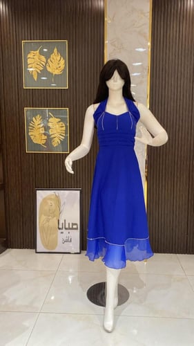 فستان كريب ميد