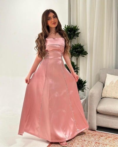 فستان سهرة ميكادو حبال كريستال