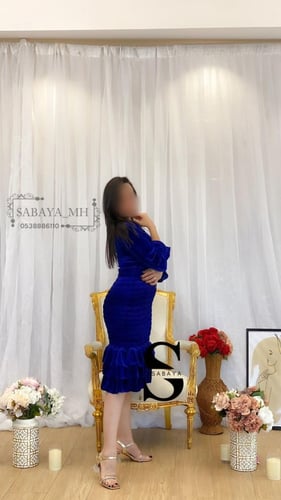 فستان مخمل تحت قصير