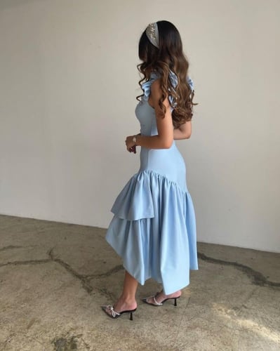 فستان كريب ناعم