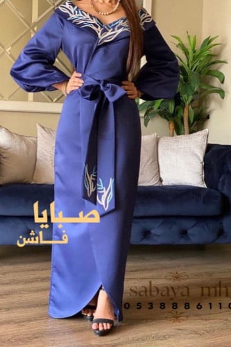 فستان كويتي بتطريز عصري