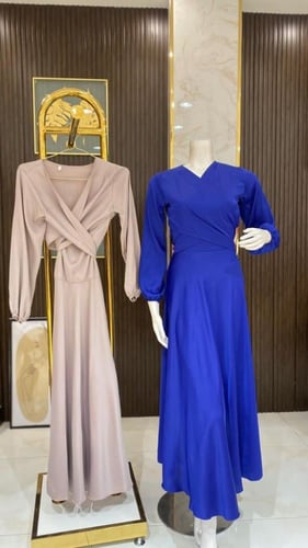 فستان جاكيت حرير