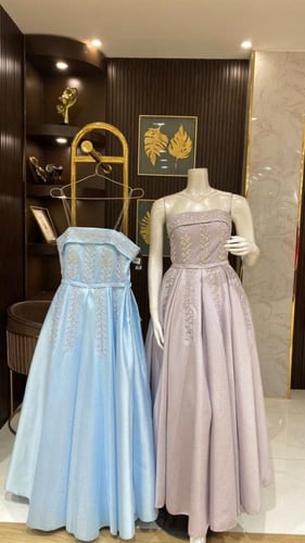 فستان سهرة فصوص صدر