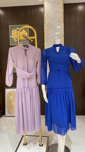 فستان سهرة ميد شيفون