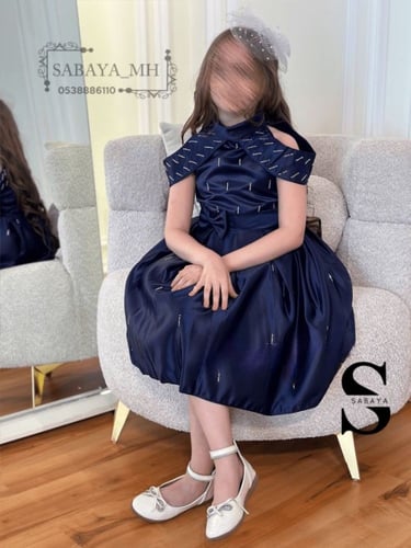 فستان سهرة بناتي كتف