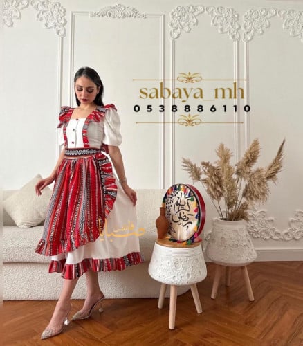 فستان تنورة تراثي