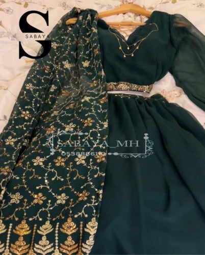 طقم غمرة هندي بشال جانبي