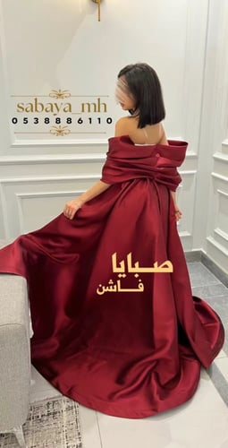 فستان سهرة تطريز