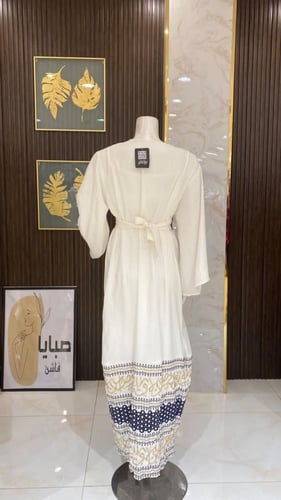 جلابيه كويتي قطعتين مطرز