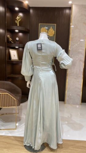 فستان سهره كلاسيك بلمعة