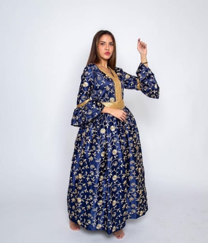 قفطان مغربي بتطريز كلاسي | أناقة مميزة