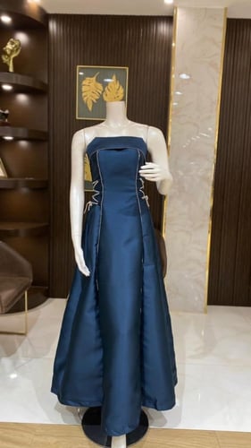 فستان سهرة ميكادو حبال كريستال