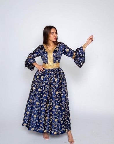 قفطان مغربي بتطريز كلاسي | أناقة مميزة