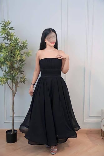 فستان مادلين أسود - أنيق بلمسة كلاسيكية فاخرة