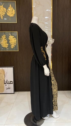 فستان كلفة مطرز حبال