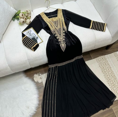 جلابية عسيري مخمل | فخامة مستوحاة من التراث