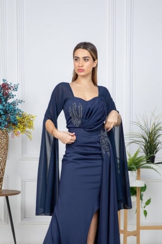 فستان سهرة تطريز