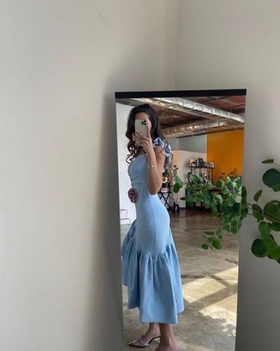 فستان كريب ناعم