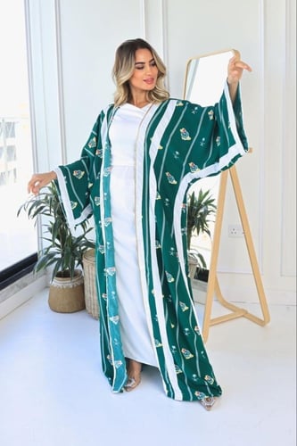 فستان بشت اخضر