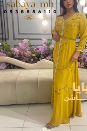 جلابية غمرة تشجيرة غصن - أناقة تراثية بتصميم فاخر